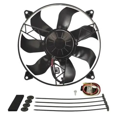 Derale 16-Inch High-Output Curved Blade Electric Cooling Fan 1