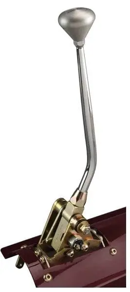 16-Inch Floor-Mount Automatic Shifter With Machined Aluminum Mushroom Knob 1