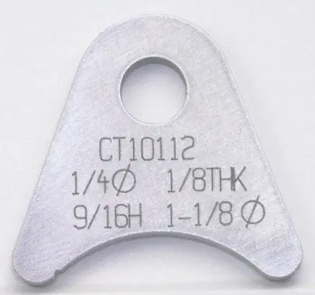 Weld-On Flat Tab Bracket – Precision-Machined 4130 Chromoly Steel 1