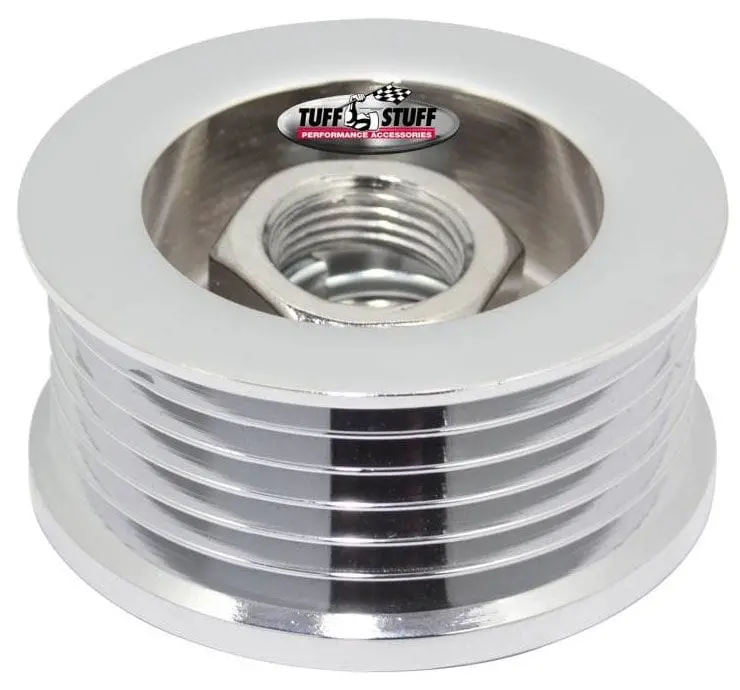 Chrome Billet Steel Alternator Pulley – Lightweight And Durable Drive Solution 1