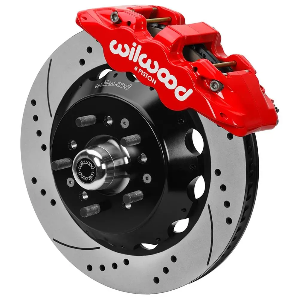 Wilwood Aero6 Big Brake Front Kit – 6-Piston Calipers, Two-Piece Rotors (140-16197-Dr) 1